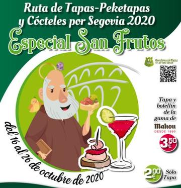 Ruta de Tapas, Peketapas y Cócteles por Segovia 2020 - Especial San Frutos