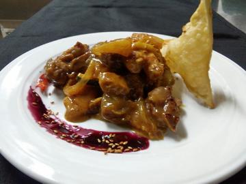 RAXO MIXTO SOBRE CROCANTE DE MASA WONTON