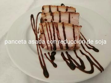 TAPA: PANCETA ASADA CON REDUCCIÓN DE SOJA