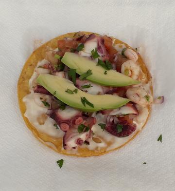 Tosta de Ceviche de polbo 