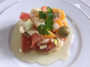 Ensalada de bacalao con naranja